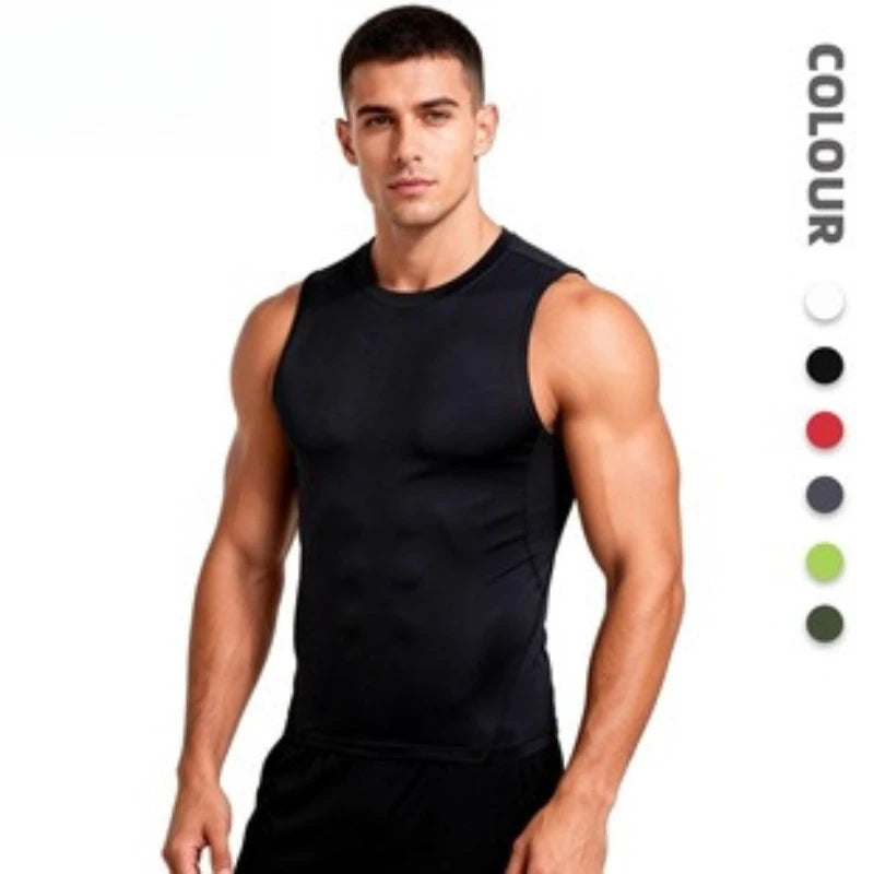T-Shirt Senza Maniche da Uomo ad Asciugatura Rapida - immagine 2
