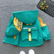 Cappotto per neonato Primavera Autunno Moda Ragazzi Uniforme da baseball Regalo di - Green 2 t - immagine 7