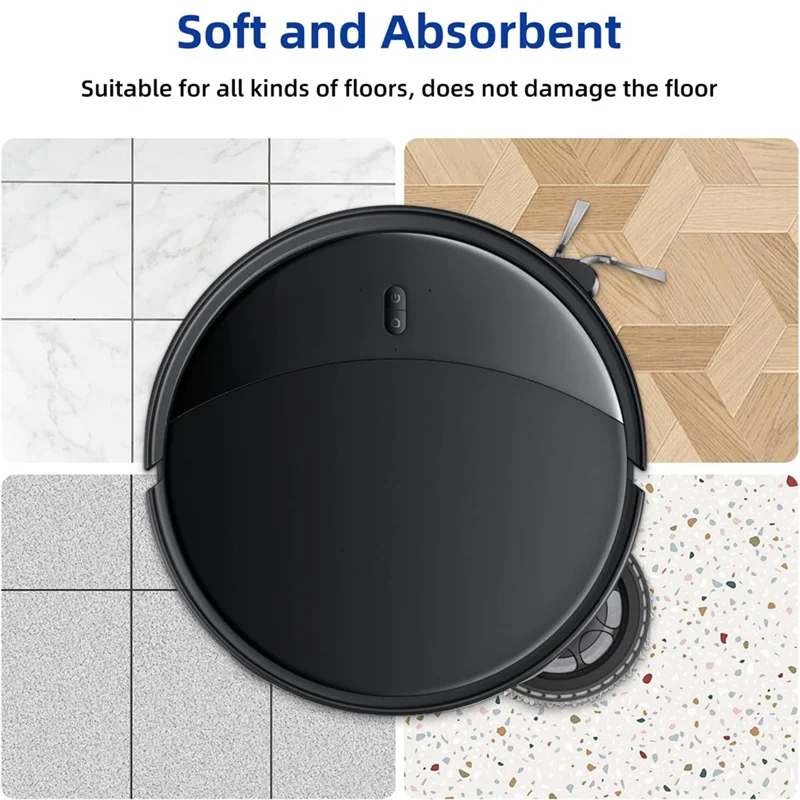 Kit di sostituzione del pad in microfibra per Roborock Saros 10R/Z70 Q Revo/Qrevo S/Qrevo Pro/Qrevo Master/Qrevo Plus/Qrevo Curv