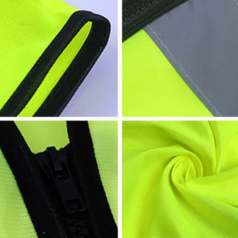 Stile quattro cerniere gilet riflettente cantiere - immagine 8