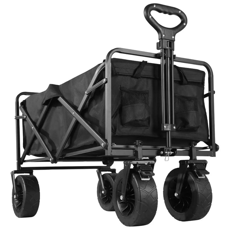 Carrello Pieghevole Heavy Duty – Grande Capacità per Campeggio, Spiaggia, Giardino & Outdoor - Campeda