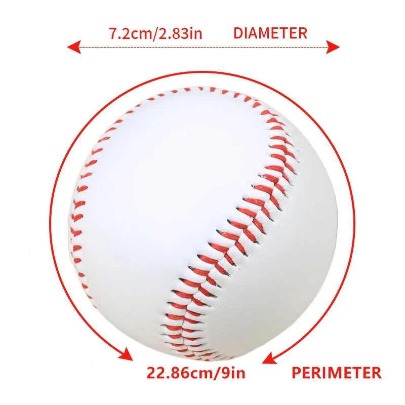 Set 12 Palline da Baseball 9” – Allenamento Resistente in Legno & Gomma per Practice & Training - Campeda