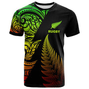 3D Zelanda Maori Palla da rugby Stampa T Shirt Sport Fitness T-shirt ad - immagine 14