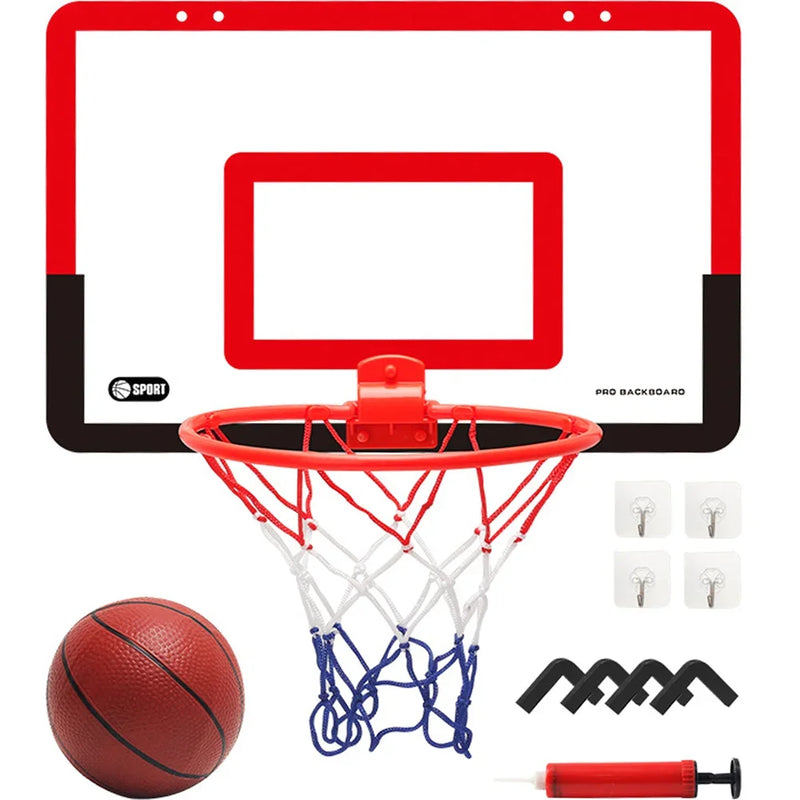 Mini Canestro Basket Bambini da Interno – Set Gioco con Supporto da Parete Senza Fori - Campeda