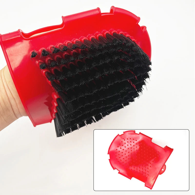 Kit di 7 Pezzi per la Cura del Cavallo con Borsa Portaoggetti - immagine 4
