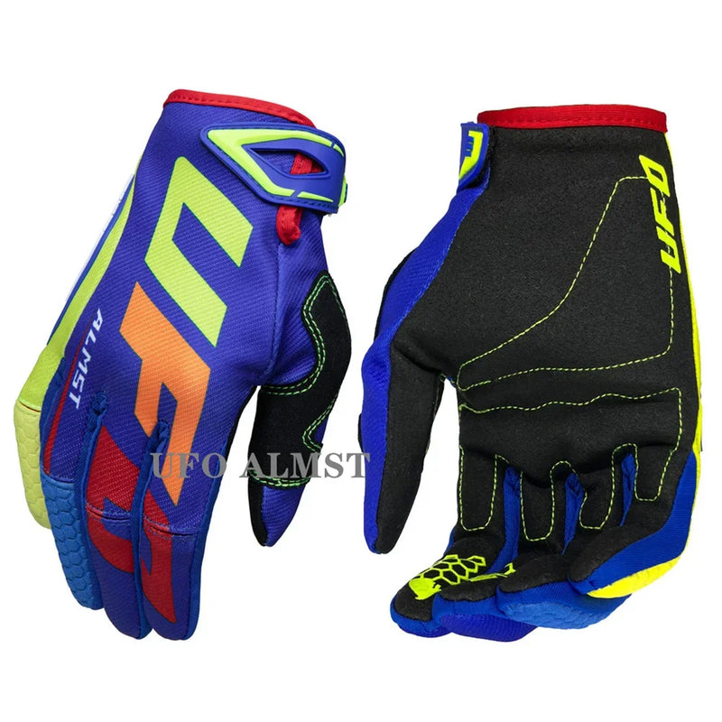 Guanti Moto Enduro Motocross UFO Almst – Antiscivolo, Traspiranti e Antiurto con Touch Screen, Guanti MX ATV Estivi