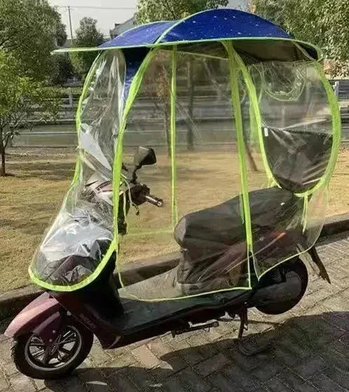 tettoia completamente chiusa parasole rimovibile per veicolo elettrico