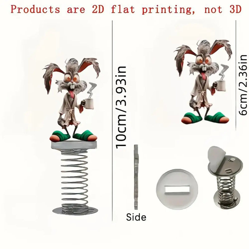 Ciondolo scimmia acrilico 2D per auto divertente Ciondolo decorativo personalizzato Bobblehead Cartoon Cruscotto Decor Accessori interni per auto