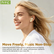 Auricolari Traduttori AI HTC NE72 TWS Open-Ear Cuffie Wireless Bluetooth 6.0 - immagine 4
