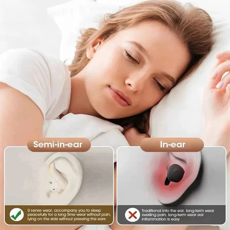 BOSE & bye C27 Cuffia Bluetooth senza fili Auricolari in-ear Riduzione del rumore del sonno Copertura scorrevole Cuffie sportive/giochi con microfono