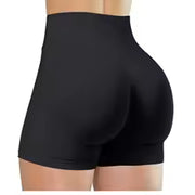 Pantaloncini da yoga estivi a vita alta per donna Pantaloni da fitness da corsa alla moda e sexy Leggings da yoga tinta unita Collant elastici