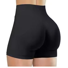 Pantaloncini da yoga estivi a vita alta per donna Pantaloni da fitness da corsa alla moda e sexy Leggings da yoga tinta unita Collant elastici