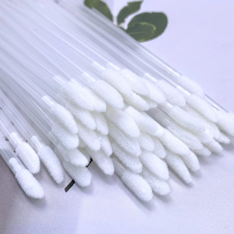 100 pz monouso pennello per labbra estensione ciglia pennelli trucco mascara - immagine 5