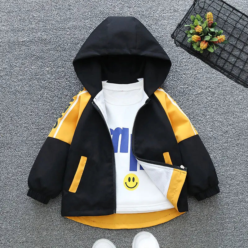 Cappotto per neonato Primavera Autunno Moda Ragazzi Uniforme da baseball Regalo di - immagine 4