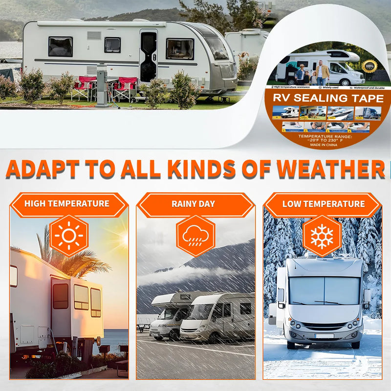 Nastro sigillante per camper impermeabile bianco - immagine 3