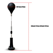 Sacco da Boxe Cobra Reflex con Asta Regolabile – Allenamento Velocità e Riflessi Home Fitness - Campeda