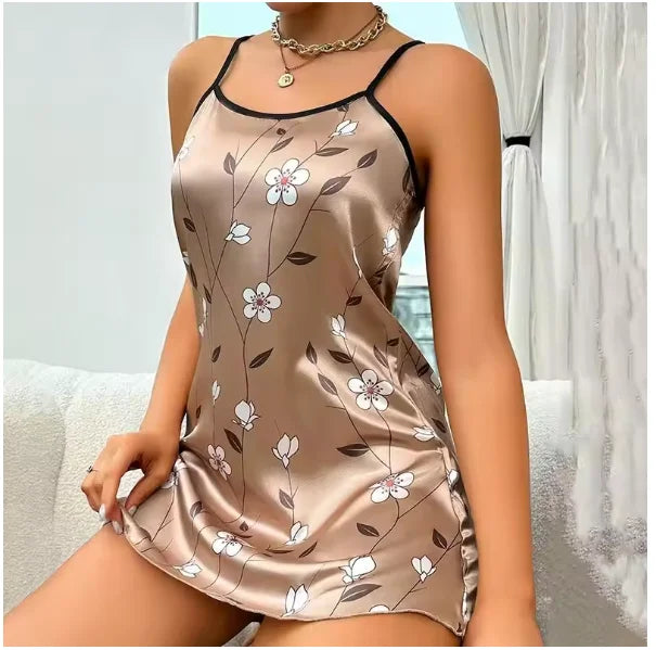 Indumenti da notte donna vestiti per la casa Sexy camicia con stampa floreale - immagine 13