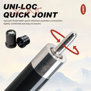 PREOAIDR Stecca da Biliardo 58” in Acero Nordamericano – Punta 10,5 / 11,5 / 12,5 mm Professionale - Campeda