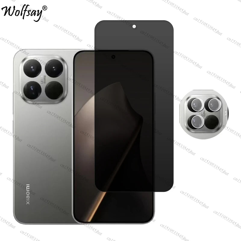 Privacy Protezione Dello Schermo Per Xiaomi 15T Anti-Spy Vetro Temperato Xiaomi 15T 15 T Pro Obiettivo Della Macchina Fotografica Pellicola di Vetro Per Xiaomi 15T vetro