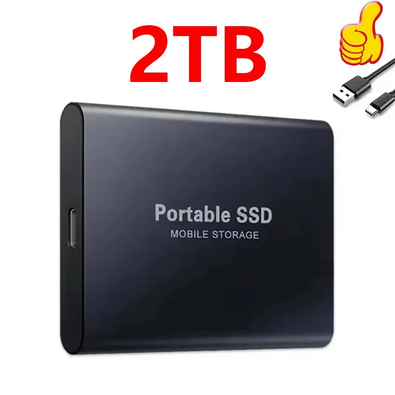 SSD esterno ad alta capacità 256TB HD esterno portatile 2TB Usb3.1 Potente disco a stato solido 1TB per laptop/computer/MAC/telefono