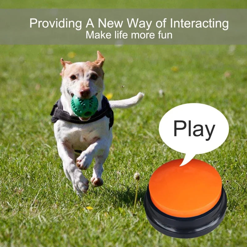 Pulsante per animali domestici pulsante di registrazione vocale a colori, pulsanti per cani per cicalino di addestramento per animali domestici di comunicazione, 30 secondi di registrazione