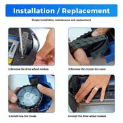 Per iRobot Roomba Serie 500 600 700 800 900 i3 i4 i6 i7 i8 J7+ E5 E6 - Accessori per Robot Aspirapolvere: Sostituzione Pneumatici Ruota Anteriore