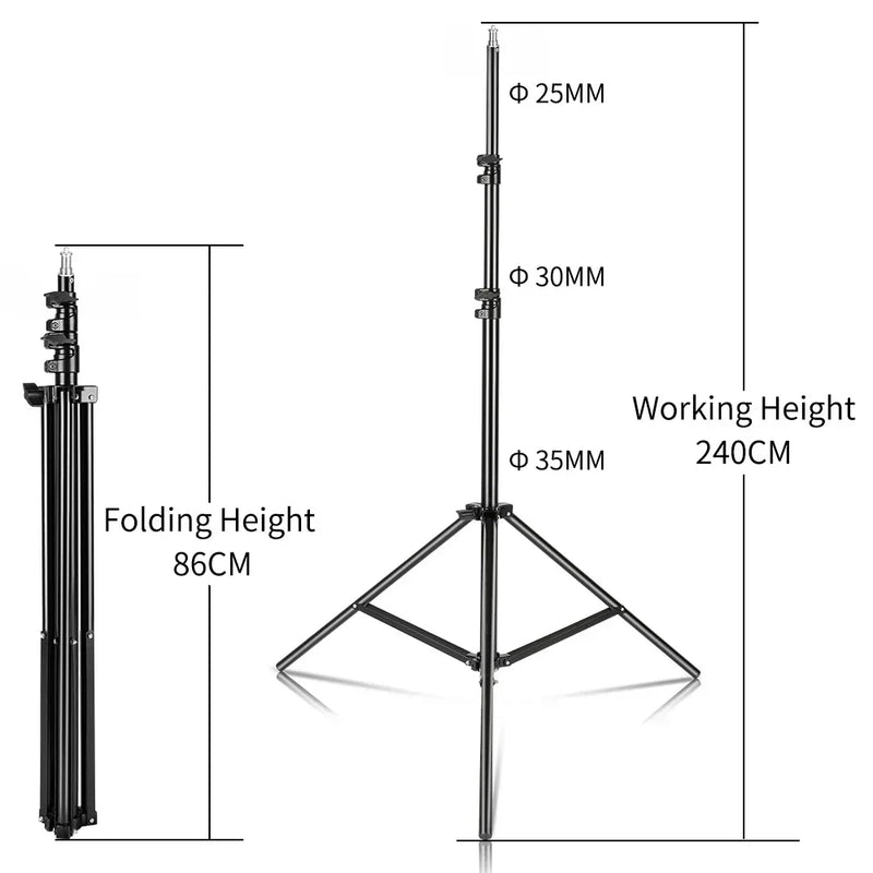 Treppiedi per selfie da 200/170/150/55 cm in alluminio - immagine 14
