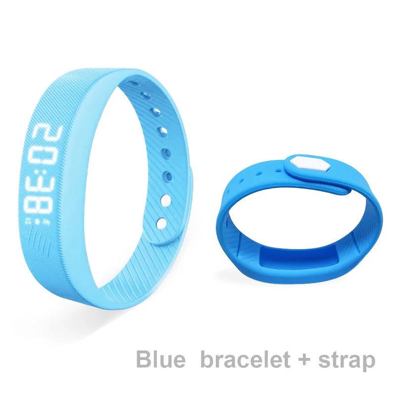 Smartband LED Fitness – Braccialetto Contapassi Impermeabile con Sveglia a Vibrazione