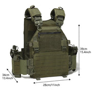 Gilet Multifunzionale a Sgancio Rapido con Taglio Laser MOLLE - immagine 6