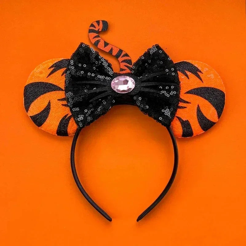 Disney Pink Daisy Duck Bow Fasce per capelli Paillettes viola Fascia orecchie di - 36 - immagine 37