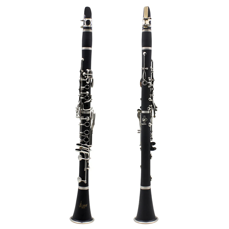 Clarinetto Professionale Bb 17 Tasti in Bachelite Strumento a fiato elegante e completo con custodia e accessori inclusi