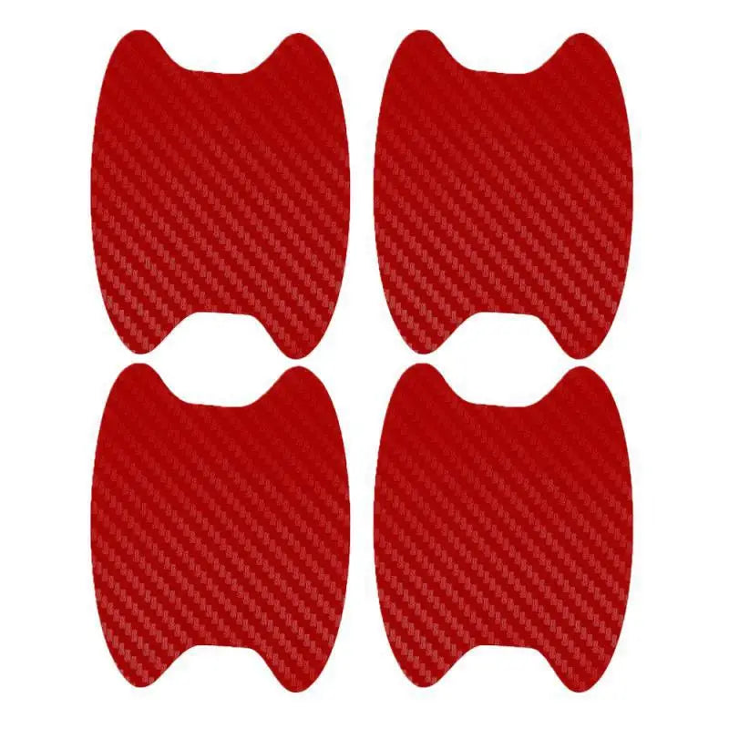 Adesivi Protezione Maniglie Auto 4 Pezzi – Pellicola Antigraffio in PVC Effetto Fibra di Carbonio, Copertura Portiera Universale - Campeda