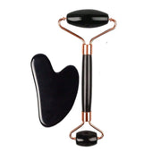 1/2/3 pezzi Rullo per il viso di ghiaccio Cura della pelle del GuaSha - 2pcs set-Black - immagine 16