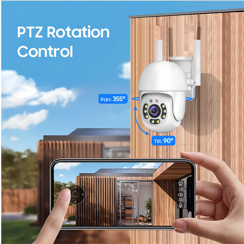 Tuya 4MP PTZ WIFI telecamera di rete protezione di sicurezza Outdoor IP66 impermeabile 5G telecamera Dual-band videosorveglianza domestica
