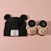 Set 2 Pezzi Cappello con Orecchie da Orso e Calzini in Maglia per - immagine 10