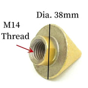 Fresa a cono diamantata per smussatura e sbavatura 38/50mm M10 M14, punta per punzonatura ed espansione, mola per lucidatura e intaglio