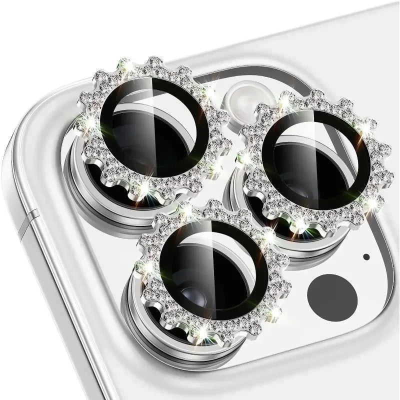 1 Set di Protezioni per Lenti Fotocamera in Vetro Diamantato – Design - immagine 6