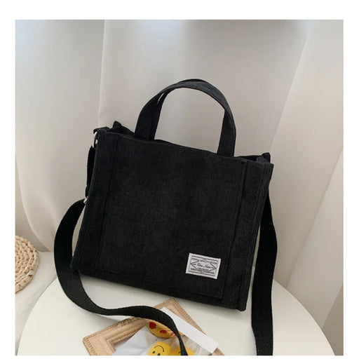 Borsa a Tracolla Donna Rilibegan in Velluto a Coste – Tote Grande Capacità Stile Casual Moda - Campeda