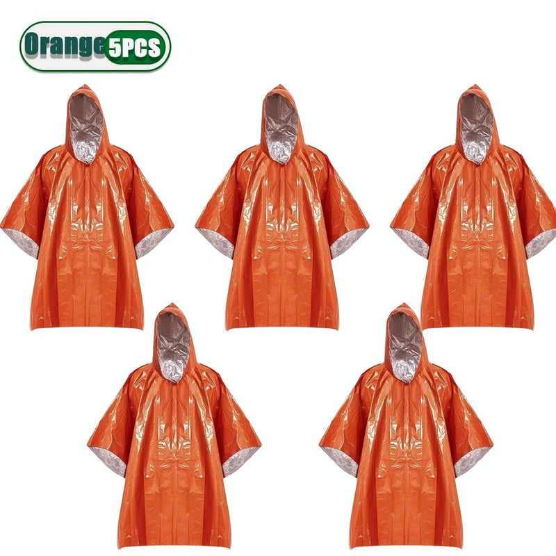 Coperta Termica di Emergenza in Mylar (1-10pz) – Poncho Isotermico Survival Anti-Freddo & Outdoor - Campeda