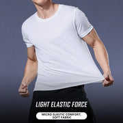 T-shirt da uomo a maniche corte ad asciugatura rapida palestra - immagine 7