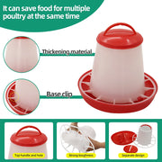 Dispenser Automatico 3kg+3L per Cibo e Acqua Polli Uccelli - immagine 4