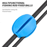 6 pezzi porta canna da pesca in silicone cinghie a sfera 5 fori - immagine 7
