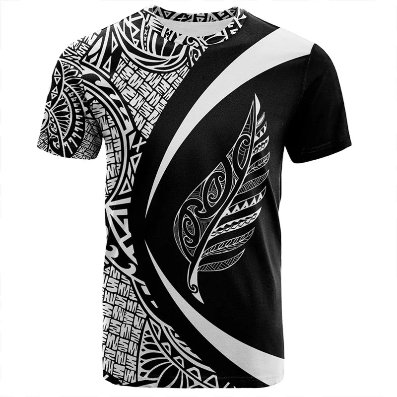 3D Zelanda Maori Palla da rugby Stampa T Shirt Sport Fitness T-shirt ad - immagine 7