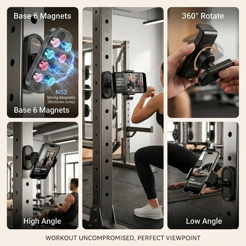 Supporto Magnetico per Telefono 360° regolabile cellulare universale attrezzature da - immagine 6