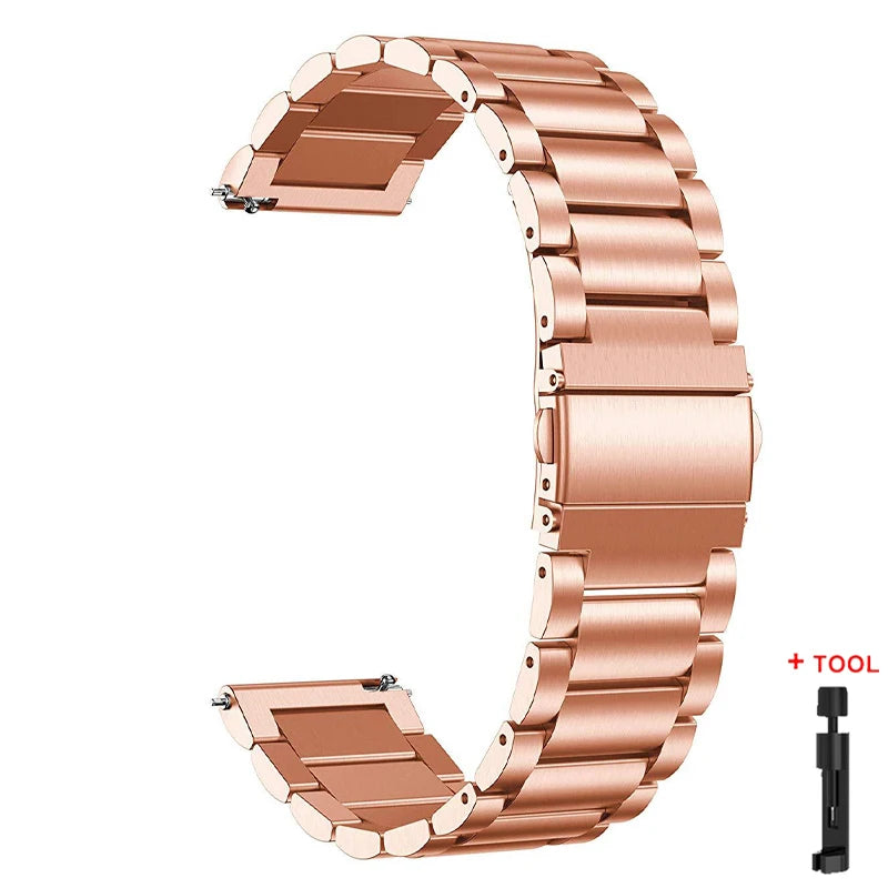 Cinturino Acciaio Inossidabile 20mm/22mm – Compatibile Samsung Galaxy Watch, Huawei GT, Amazfit - Campeda