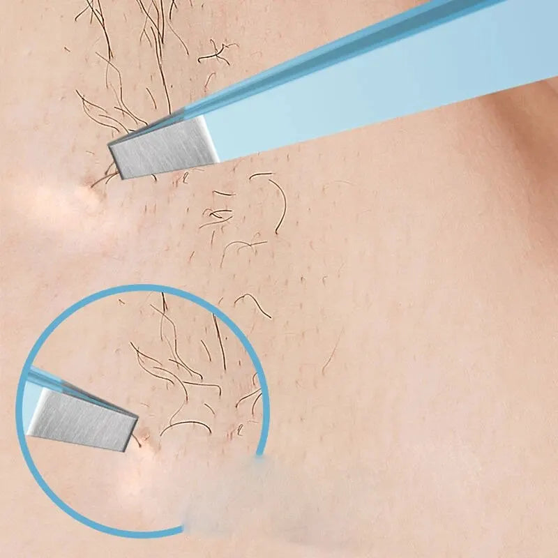 Pinzette per sopracciglia colorate bellezza dei capelli fini estrattore per capelli in acciaio inossidabile clip per sopracciglia inclinate strumenti per il trucco di rimozione