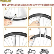 Strumento per la rimozione della chiave per pneumatici per auto Cucchiaio in acciaio Pneumatico in ferro Apri cerchione Cambio leva Strumenti di riparazione auto Accessori per auto da bicicletta per moto