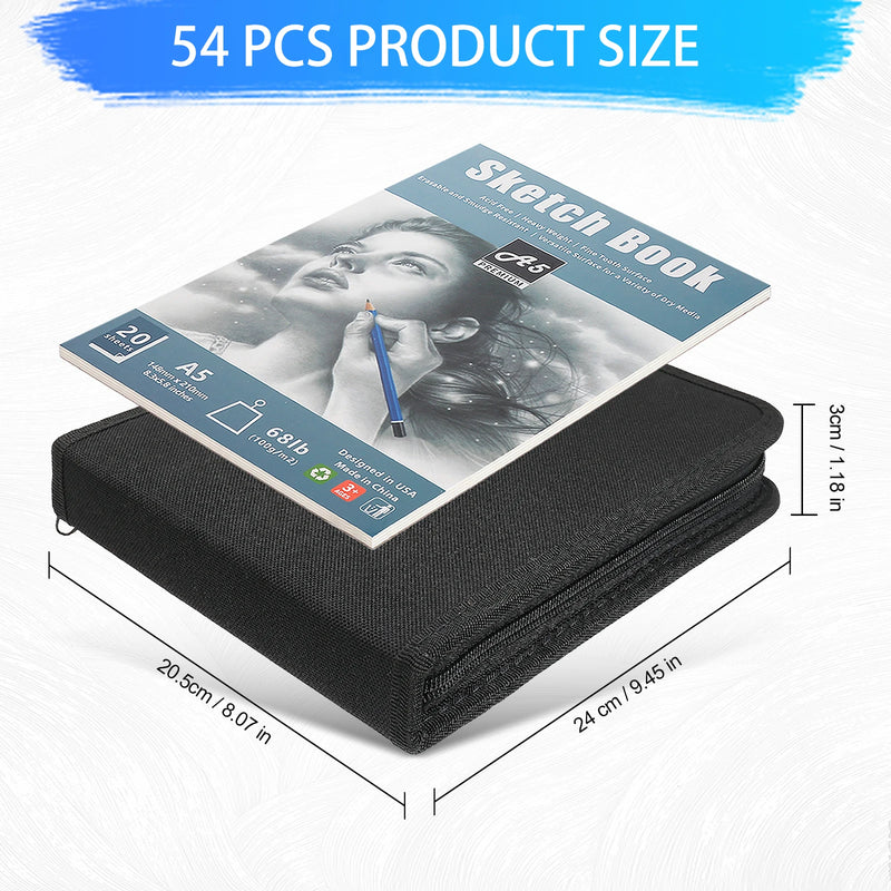 Set Professionale Matite da Disegno e Schizzo Kit artistico completo per disegno, schizzi e colorazione creativa