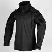 Magliette tattiche Camicie da combattimento T-shirt traspirante a maniche lunghe uomo - black L-65-75kg - immagine 19