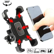 Supporto Smartphone Moto e Bici 360° – Porta Telefono Universale Antiscivolo per MTB, Scooter e E-Bike Compatibile iPhone Android - Campeda